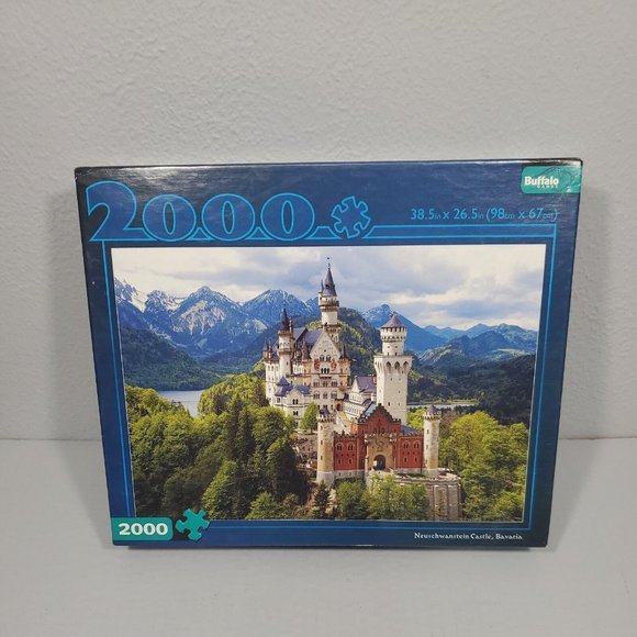 NEUSCHWANSTEIN CASTLE 2000 Piece Puzzle Bavaria Jigsaw by Buffalo Games Sealed